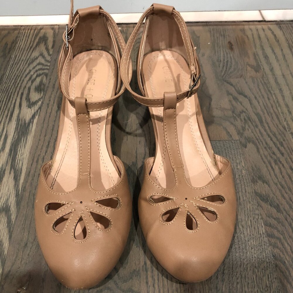Chase + Chloe Tan Heels